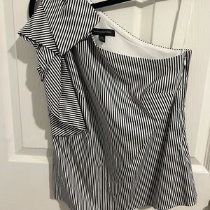 Banana Republic Monochrome Striped Blouse